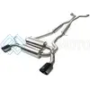 AFE 49-36103-B TAKEDA 2-1/2 IN 304 SS CAT-BACK EXHAUST SYSTEM INFINITI G37 08-13/Q60 14-15 V6-3.7 W/ BLACK TIPS