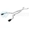 AFE 49-36132NM-B TAKEDA 2.5IN 304 SS CAT-BACK EXHAUST SYSTEM W/ BLACK TIPS 16-18 INFINITI Q50 V6-3.0L (TT)