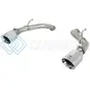 AFE 49-36133NM-P POWER TAKEDA 2.5IN 304 SS AXLE-BACK EXHAUST W/ POLISHED TIPS 17-19 INFINITI Q60 V6-3.0L (TT)