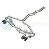 AFE 49-36448-C 20-22 AUDI RS6 AVANT V8 4L (TT) MACH FORCE-XP 3IN TO 2.5IN 304 SS CAT-BACK EXHAUST W/ CARBON TIP