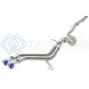 AFE 49-37018-L TAKEDA 2-1/2IN TO 3IN SS-304 CAT-BACK EXHAUST W/ BLUE FLAME TIPS 13-17 HYUNDAI VELOSTER L4-1.6L