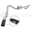 AFE 49-43076-B MACHFORCE XP EXHAUST 3IN-3.5IN SS SINGLE SIDE EXT CB W/ BLACK TIP 99-04 FORD F150 V8 5.4L/6.8L