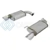 AFE 49-43085-P MACHFORCE XP 2.5IN 409 STAINLESS AXLE BACK EXHAUST W/STAINLESS TIPS 15-17 FORD MUSTANG I4-2.3L