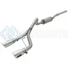 AFE 49-48056-P REBEL SERIES CB 2.5IN DUAL CENTER EXIT SS EXHAUST W/ POLISH TIP 07-15 JEEP WRANGLER 3.6L/3.8L V6