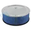 AFE 18-21403 MAGNUMFLOW AIR FILTERS ROUND RACING P5R A/F CHROME ASSY 14X5: BLK/BLUE E/M