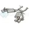 AFE 49-34068-P MACHFORCE XP 3IN 304 SS AXLE-BACK DUAL EXHAUST (NPP) W/ POLISHED TIPS 16-17 CAMARO SS V8-6.2L