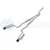 AFE 49-36059-B POWER TAKEDA 16-17 LEXUS IS200T L4-2.0L (T) 2.5IN-3IN 304 SS CB EXHAUST W/ BLACK TIPS