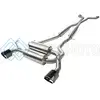 AFE 49-36103-C TAKEDA 2-1/2IN 304SS CAT-BACK EXHAUST INFINITI G37 08-13/Q60 14-15 V6-3.7 W/ CARBON FIBER TIPS