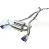 AFE 49-36103-L TAKEDA 2-1/2IN 304SS CAT-BACK EXHAUST INFINITI G37 08-13/Q60 14-15 V6-3.7 W/ BLUE FLAME TIPS