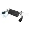AFE 49-36348-B MACHFORCE XP 3IN TO 2.5IN 304 SS AXLE-BACK EXHAUST W/ BLACK TIPS 14-16 BMW M235I