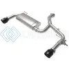 AFE 49-36349-B MACHFORCE XP EXHAUSTS AXLE-BACK 15-21 BMW X1 2.0L (T) (SS W/BLACK TIPS)