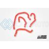 DO88 DO88-KIT188R AUDI/SEAT/VOLKSWAGEN 2.0T (MQB) REMOTE RADIATOR COOLANT HOSES (LEFT) - RED