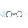 TURBO XS GIM-U-EJ2025 04-21 SUBARU STI (EJ20/EJ25) UPPER INTAKE MANIFOLD RUBBER COATED SS GASKET (PAIR)
