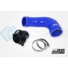 DO88 CP-110B-DO88-2 VAG 1.8 2.0 TSI (MQB) TURBO MUFFLER DELETE TR-340 BLUE HOSES
