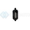 TURBOSMART TS-0402-1130 FPR BILLET INLINE FUEL FILTER 1.75IN OD 3.825IN LENGTH AN-6 MALE INLET - BLACK