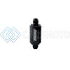 TURBOSMART TS-0402-1132 FPR BILLET INLINE FUEL FILTER 1.75IN OD 3.825IN LENGTH AN-10 MALE INLET - BLACK