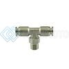 TURBOSMART TS-0550-3055 1/8 NPT TO TEE 1/4 PUSHLOC STAINLESS STEEL