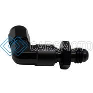 DEATSCHWERKS 6-02-0727-B 6AN SWIVEL TO 6AN 90-DEGREE BULKHEAD