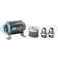 DEATSCHWERKS 8-03-070-040K-10 10AN, 40 MICRON, 70MM IN-LINE FUEL FILTER KIT