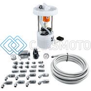 DEATSCHWERKS 9-401-607-7041 DW400 PUMP MODULE + RETURN KIT SS CPE FOR 8TH GEN 2006-11 HONDA CIVIC SI K20