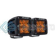 RIGID 20252 D-SERIES SPOT WITH AMBER PRO LENS   PAIR