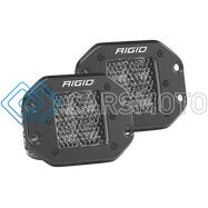 RIGID 212513BLK D-SERIES PRO SPOT DIFFUSED MIDNIGHT FLUSH MOUNT  PAIR
