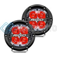 RIGID 36112 ФАРЫ 360 SERIES 4″ ДАЛЬНИЙ СВЕТ С КРАСНОЙ ПОДСВЕТКОЙ (ПАРА) DISCONTINUED