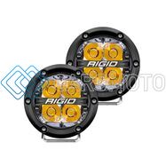 RIGID 36114 ФАРЫ 360 SERIES 4″ ДАЛЬНИЙ СВЕТ С ЯНТАРНОЙ ПОДСВЕТКОЙ (ПАРА) DISCONTINUED