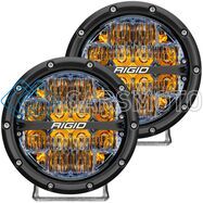 RIGID 36206 ФАРЫ 360 SERIES 6″ ВОДИТЕЛЬСКИЙ СВЕТ С ЯНТАРНОЙ ПОДСВЕТКОЙ (ПАРА) DISCONTINUED