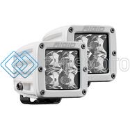 RIGID 602213 WHITE D-SERIES PRO SPOT SURFACE MOUNT  PAIR
