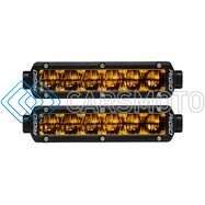 RIGID 906704 SR-SERIES PRO DOT/SAE J583 6INCH FOG LIGHT SELECTIVE YELLOW SURFACE MOUNT  PAIR