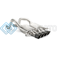 AKRAPOVIC MTP-CO/TI/2 ВЫХЛОПНАЯ СИСТЕМА SLIP-ON LINE (TITANIUM) С НАСАДКАМИ CARBON ДЛЯ CHEVROLET CORVETTE Z06 (C7)