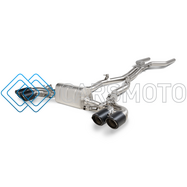AKRAPOVIC S-BM/T/23 ВЫХЛОПНАЯ СИСТЕМА EVOLUTION LINE CAT-BACK (TITANIUM) С НАСАДКАМИ CARBON ДЛЯ BMW M8 / M8 COMPETITION (F91 / F92)
