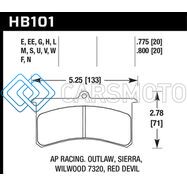 HAWK PERFORMANCE HB101N.800 HP+ STREET BRAKE PADS