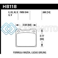 HAWK PERFORMANCE HB118U.560 65-80 TRIUMPH SPITFIRE (MKIII/MKIV) DTC-70 RACE FRONT BRAKE PADS
