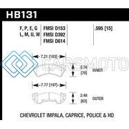 HAWK PERFORMANCE HB131F.595 HPS STREET BRAKE PADS