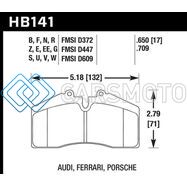 HAWK PERFORMANCE HB141E.650 94-96 FERRARI 456GT REAR / 91-94 PORSCHE 911 REAR / 94-98 PORSCHE 911 FRONT / 86-91 PORSCHE 928