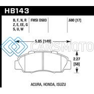 HAWK PERFORMANCE HB143E.680 97-01 HONDA PRELUDE BLUE 9012 STREET FRONT BRAKE PADS