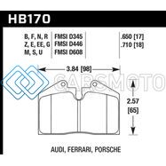 HAWK PERFORMANCE HB170F.650 HPS STREET BRAKE PADS