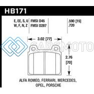 HAWK PERFORMANCE HB171F.590 HPS STREET BRAKE PADS
