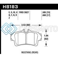 HAWK PERFORMANCE HB183F.660 94-04 FORD MUSTANG HPS STREET REAR BRAKE PADS