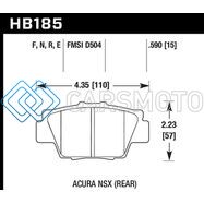 HAWK PERFORMANCE HB185F.590 HPS STREET BRAKE PADS