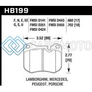 HAWK PERFORMANCE HB199G.702 80-92 PORSCHE 924 TURBO DTC-60 RACE BRAKE PADS