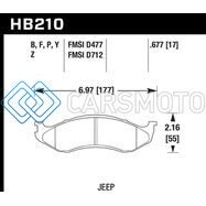HAWK PERFORMANCE HB210Y.677 LTS STREET BRAKE PADS