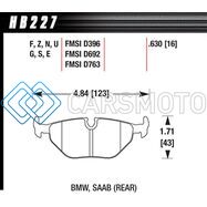 HAWK PERFORMANCE HB227S.630 92-95 BMW 325IS HT-10 RACE REAR BRAKE PADS