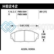 HAWK PERFORMANCE HB242N.661 HP+ STREET BRAKE PADS