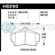 HAWK PERFORMANCE HB290W.606 99-08 PORSCHE 911 (996) CARRERA 4 / 97-04 PORSCHE BOXSTER DTC-30 RACE REAR BRAKE PADS