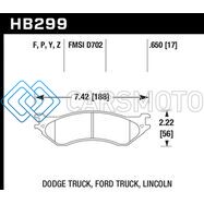 HAWK PERFORMANCE HB299Z.650 PERFORMANCE CERAMIC STREET BRAKE PADS