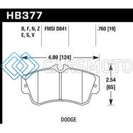 HAWK PERFORMANCE HB377N.760 SRT4 HP+ STREET FRONT BRAKE PADS