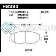 HAWK PERFORMANCE HB393U.665 12-15 HONDA CIVIC SI / 03-14 HONDA ACCORD SEDAN/COUPE DTC-70 RACE FRONT BRAKE PADS